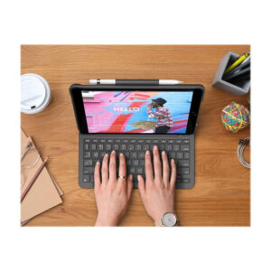 Logitech Slim Folio Grafito Bluetooth QWERTY Español Logitech Slim Folio Grafito Bluetooth QWERTY Español