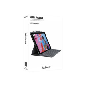 Logitech Slim Folio Grafito Bluetooth QWERTY Español Logitech Slim Folio Grafito Bluetooth QWERTY Español