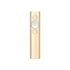 Logitech Spotlight Presentation Remote apuntador inalámbricos Bluetooth/RF Oro
