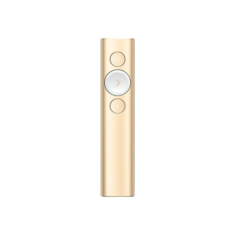 Logitech Spotlight Presentation Remote apuntador inalámbricos Bluetooth/RF Oro