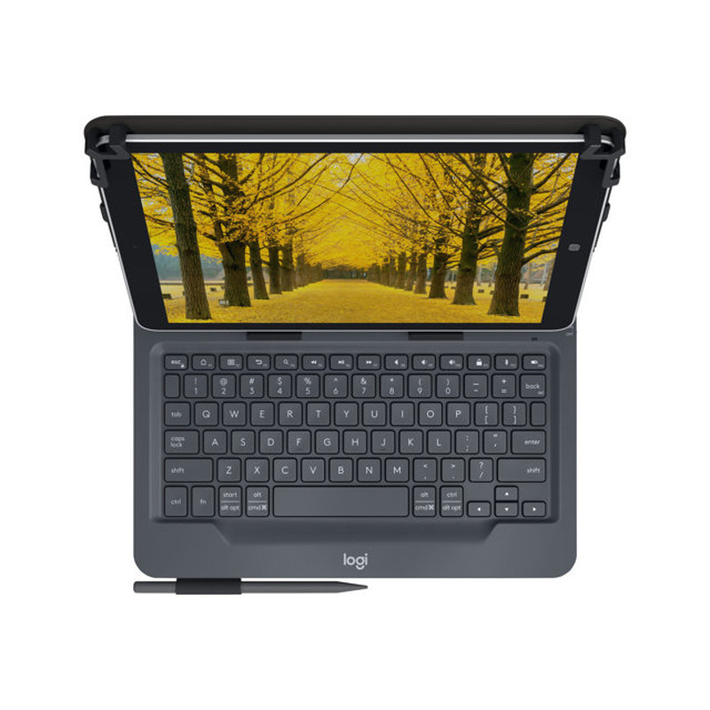 Logitech Universal Folio with integrated keyboard for 9-10 inch tablets Negro Bluetooth QWERTY Español Logitech Universal Folio with integrated keyboard for 9-10 inch tablets Negro Bluetooth QWERTY Español - Imagen 4