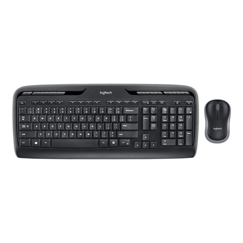Logitech Wireless Combo MK330 teclado Ratón incluido USB QWERTY Español Negro, Gris Logitech Wireless Combo MK330 teclado Ratón incluido USB QWERTY Español Negro, Gris