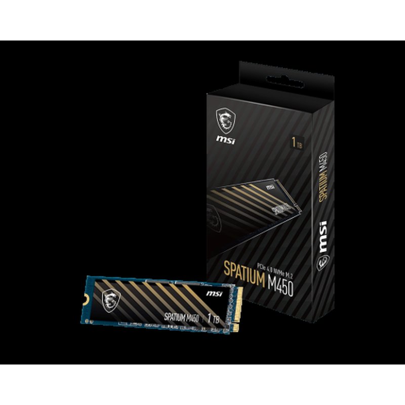 MSI SPATIUM M450 PCIe 4.0 NVMe M.2 1TB PCI Express 4.0 3D NAND