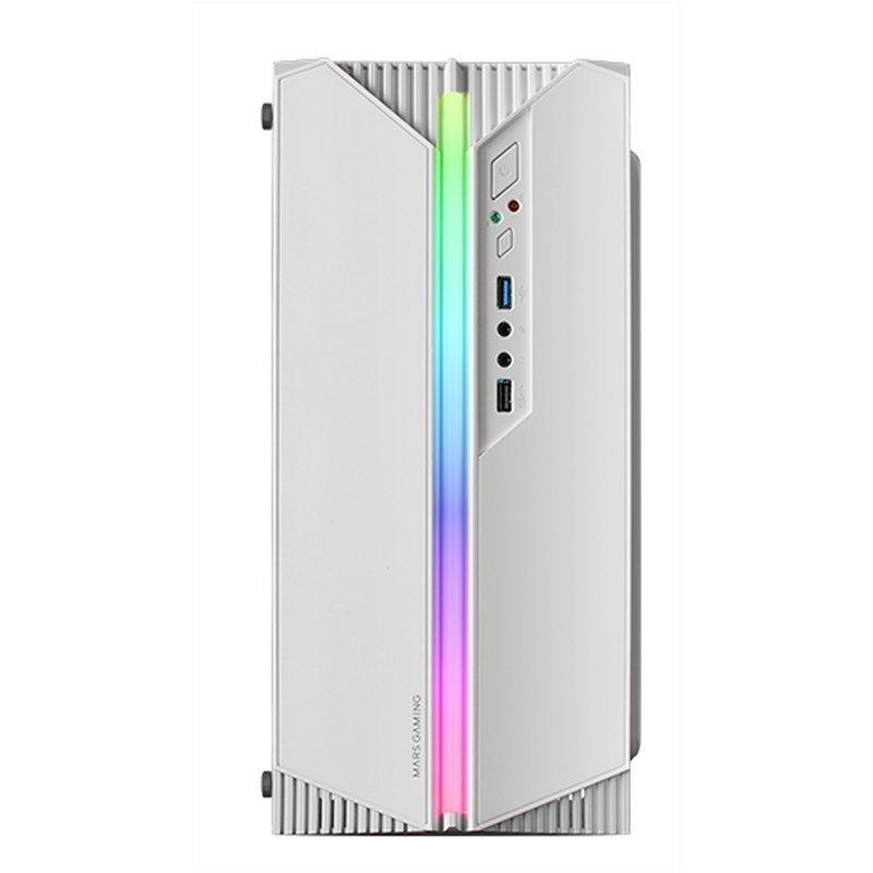 Mars Gaming MC-S1, Caja PC Compacta Gaming Micro-ATX, Iluminación ARGB 12 Modos, Ventilador FRGB, Ventana Lateral Completa RGB, Blanco Mars Gaming MC-S1, Caja PC Compacta Gaming Micro-ATX, Iluminación ARGB 12 Modos, Ventilador FRGB, Ventana Lateral Completa RGB, Blanco