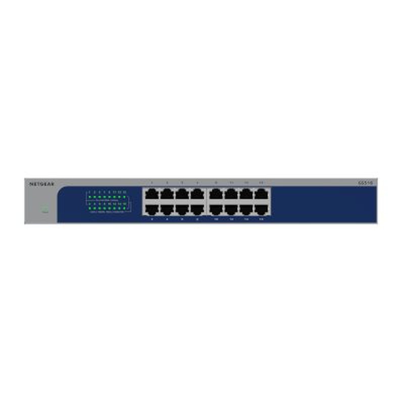 NETGEAR GS516-300EUS switch No administrado Gigabit Ethernet (10/100/1000) Energía sobre Ethernet (PoE) Gris