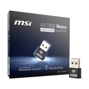 MSI AX1800 Nano WiFi USB Adapter tarjeta y adaptador de interfaz USB 2.0