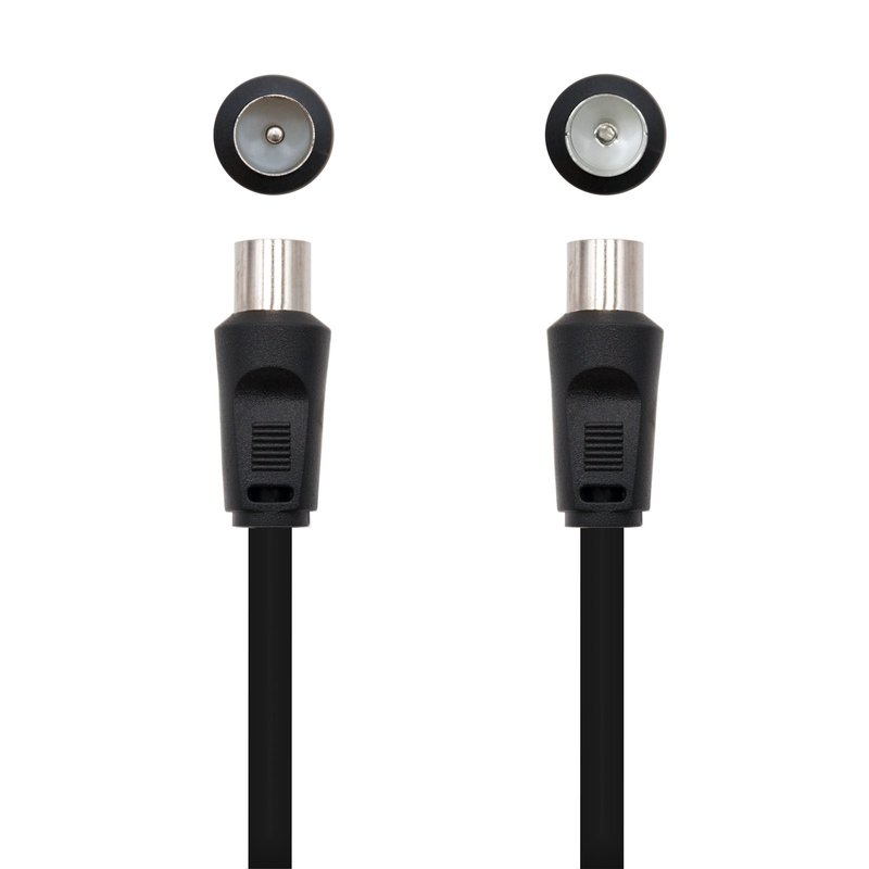 Nanocable 10.26.0202 cable coaxial 3C-2V 1,8 m 9,5 mm Negro Nanocable 10.26.0202 cable coaxial 3C-2V 1,8 m 9,5 mm Negro - Imagen 2