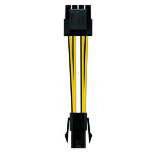Nanocable CABLE ALIM. 4PIN/H-4+4PIN/M 15CM