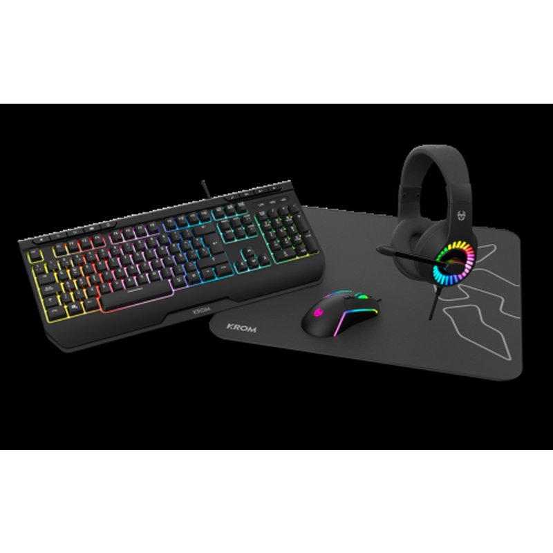 PACK KROM 4 EN 1 RGB KENYA GAMING COMBO