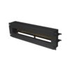 PANEL LANBERG DE DISTRIBUCION DE TENSION 19'' 3U CON RAIL DIN TS-35 NEGRO