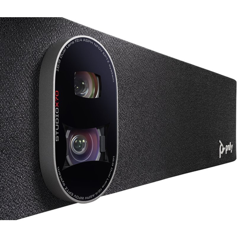 POLY Barra de vídeo multifunción Studio X70 con controlador TC8 y sin radio ni cable de alimentación compatible con TAA - Imagen 8