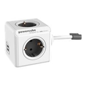 PowerCube Ext 2USB Gray 1.5m 4 outlet