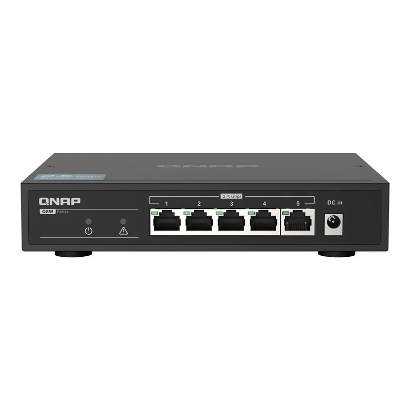 QNAP QSW-1105-5T switch No administrado Gigabit Ethernet (10/100/1000) Negro