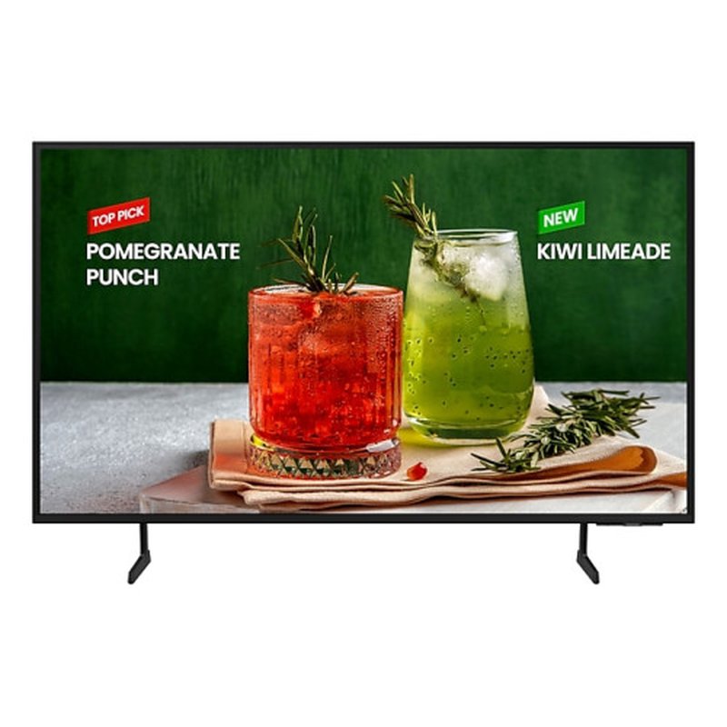 Reacondicionado | Samsung LH55BEDHLGUXEN pantalla de señalización Pantalla plana para señalización digital 139,7 cm (55") Wifi 4K Ultra HD Negro Tizen 16/7