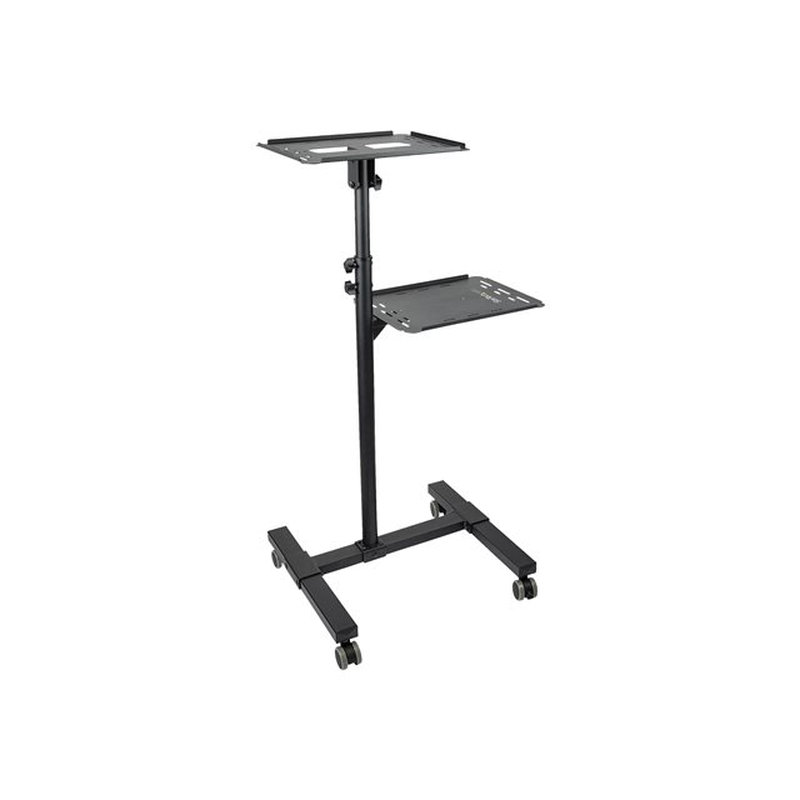 Reacondicionado | StarTech.com Soporte Móvil para Proyector y Ordenador Portátil - Carrito de Servicio Pesado para Proyector (2 Estantes) - de Altura Ajustable para Presentaciones - con Ruedas Bloqueables - Imagen 3