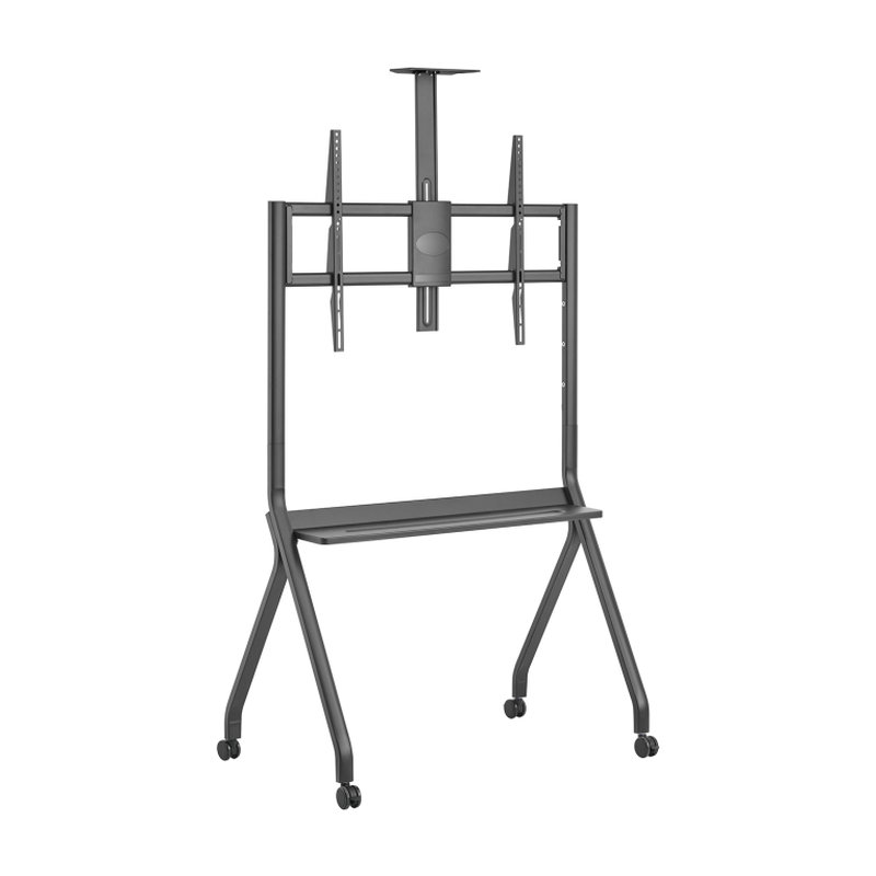 AISENS Soporte de Suelo Pro Con Rueda, 1 Bandeja Y Soporte de Camara Para Pantalla Interactiva/TV 120kg de 55"-100", Negro AISENS Soporte de Suelo Pro Con Rueda, 1 Bandeja Y Soporte de Camara Para Pantalla Interactiva/TV 120kg de 55"-100", Negro