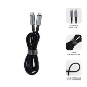 SUBBLIM CABLE HIGH 240w C-C USB4.0 8K 1,5m