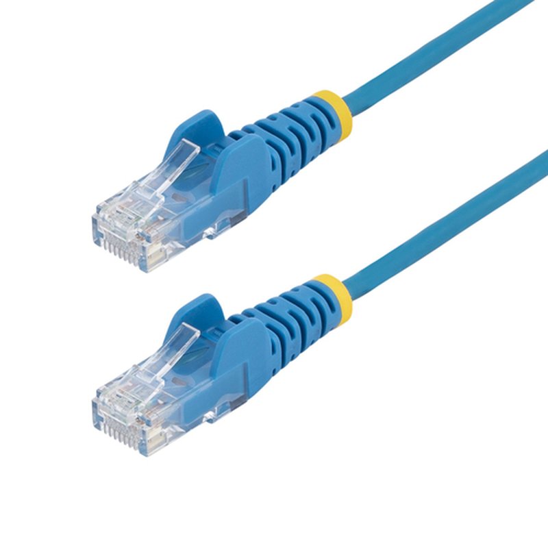 StarTech.com Cable de Red Ethernet CAT6 Delgado sin Enganches Azul de 5m - Cable RJ45 Snagless Slim 28AWG - Alambre de Cobre Puro - PoE 100W - con Alivios de Tensión - LSZH - Probado con Fluke StarTech.com Cable de Red Ethernet CAT6 Delgado sin Enganches Azul de 5m - Cable RJ45 Snagless Slim 28AWG - Alambre de Cobre Puro - PoE 100W - con Alivios de Tensión - LSZH - Probado con Fluke