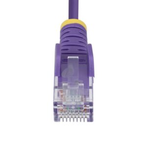 StarTech.com Cable de Red Ethernet CAT6 Delgado sin Enganches Morado de 5m - Cable RJ45 Snagless Slim 28AWG - Alambre de Cobre Puro - PoE 100W - con Alivios de Tensión - LSZH - Probado con Fluke StarTech.com Cable de Red Ethernet CAT6 Delgado sin Enganches Morado de 5m - Cable RJ45 Snagless Slim 28AWG - Alambre de Cobre Puro - PoE 100W - con Alivios de Tensión - LSZH - Probado con Fluke
