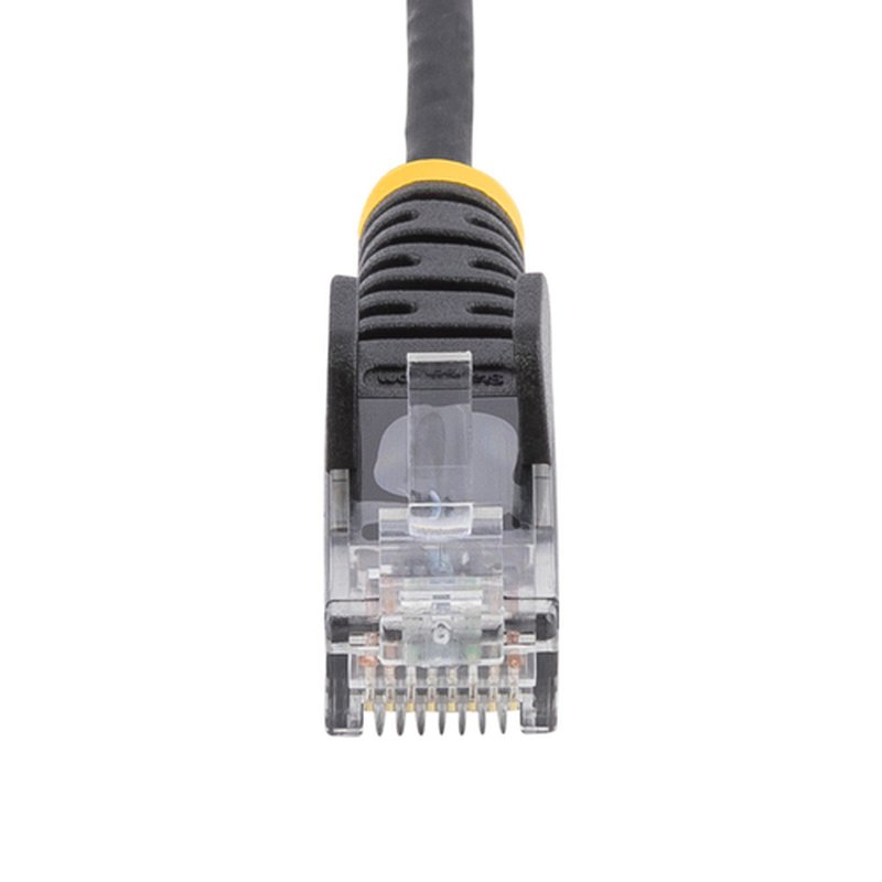 StarTech.com Cable de Red Ethernet CAT6 Delgado sin Enganches Negro de 15m - Cable RJ45 Snagless Slim 28AWG - Alambre de Cobre Puro - PoE 100W - con Alivios de Tensión - LSZH - Probado con Fluke - Imagen 4
