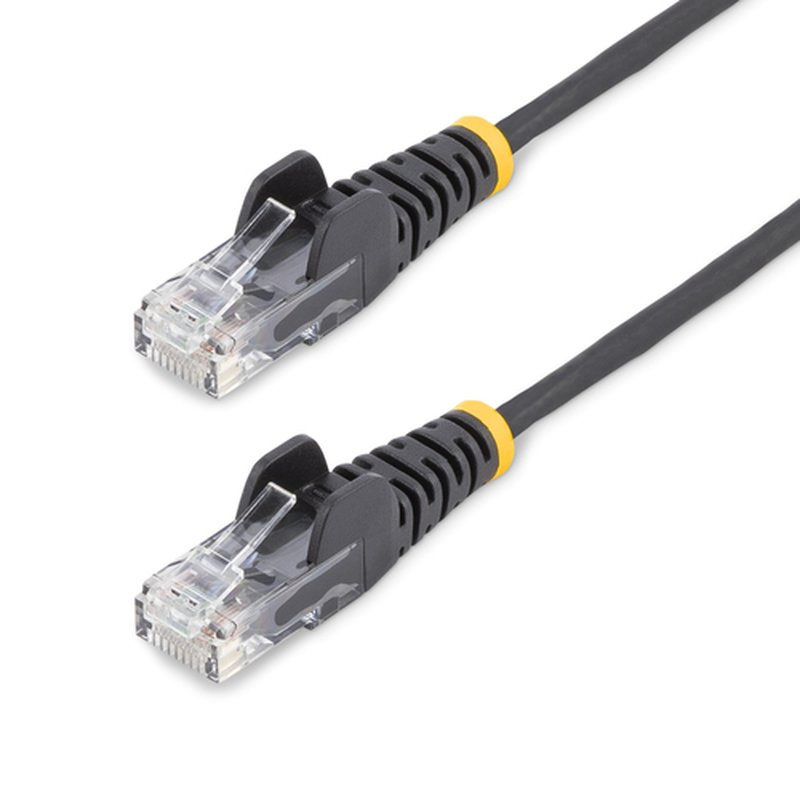 StarTech.com Cable de Red Ethernet CAT6 Delgado sin Enganches Negro de 7m - Cable RJ45 Snagless Slim 28AWG - Alambre de Cobre Puro - PoE 100W - con Alivios de Tensión - LSZH - Probado con Fluke StarTech.com Cable de Red Ethernet CAT6 Delgado sin Enganches Negro de 7m - Cable RJ45 Snagless Slim 28AWG - Alambre de Cobre Puro - PoE 100W - con Alivios de Tensión - LSZH - Probado con Fluke