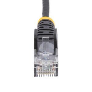 StarTech.com Cable de Red Ethernet CAT6 Delgado sin Enganches Negro de 7m - Cable RJ45 Snagless Slim 28AWG - Alambre de Cobre Puro - PoE 100W - con Alivios de Tensión - LSZH - Probado con Fluke StarTech.com Cable de Red Ethernet CAT6 Delgado sin Enganches Negro de 7m - Cable RJ45 Snagless Slim 28AWG - Alambre de Cobre Puro - PoE 100W - con Alivios de Tensión - LSZH - Probado con Fluke