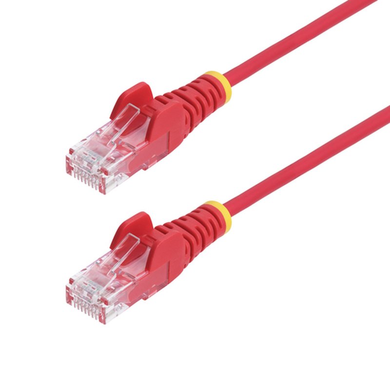 StarTech.com Cable de Red Ethernet CAT6 Delgado sin Enganches Rojo de 5m - Cable RJ45 Snagless Slim 28AWG - Alambre de Cobre Puro - PoE 100W - con Alivios de Tensión - LSZH - Probado con Fluke StarTech.com Cable de Red Ethernet CAT6 Delgado sin Enganches Rojo de 5m - Cable RJ45 Snagless Slim 28AWG - Alambre de Cobre Puro - PoE 100W - con Alivios de Tensión - LSZH - Probado con Fluke