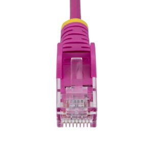 StarTech.com Cable de Red Ethernet CAT6 Delgado sin Enganches Rosa de 7m - Cable RJ45 Snagless Slim 28AWG - Alambre de Cobre Puro - PoE 100W - con Alivios de Tensión - LSZH - Probado con Fluke StarTech.com Cable de Red Ethernet CAT6 Delgado sin Enganches Rosa de 7m - Cable RJ45 Snagless Slim 28AWG - Alambre de Cobre Puro - PoE 100W - con Alivios de Tensión - LSZH - Probado con Fluke