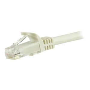StarTech.com Cable de Red Gigabit Ethernet 15m UTP Patch Cat6 Cat 6 RJ45 Snagless Sin Enganches - Blanco
