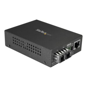 StarTech.com MCMGBSCSM10 convertidor de medio 1000 Mbit/s 1310 nm Monomodo Negro