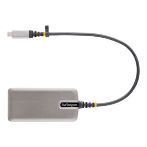 StarTech.com Adaptador Multipuertos USB-C - Docking Station USB Tipo C HDMI 4K60 - Hub Ladrón USB 3.0 de 3 Puertos - Entrega de Alimentación PD 100W - GbE - Works with Chromebook