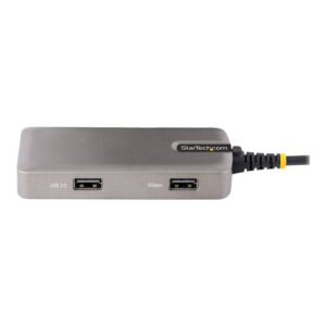 StarTech.com Adaptador Multipuertos USB-C - Docking Station USB Tipo C HDMI 4K60 - Hub Ladrón USB 3.0 de 3 Puertos - Entrega de Alimentación PD 100W - GbE - Works with Chromebook