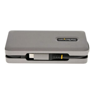 StarTech.com Adaptador Multipuertos USB-C - HDMI/DP 4K a 60Hz - Hub Ladrón USB de 3 Puertos - Power Delivery de Paso de 100W - GbE - Docking Station USB Tipo C de Viajes - Cable de 30cm