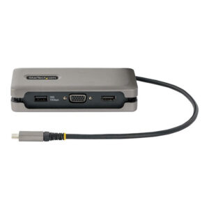 Alternative view of StarTech.com Adaptador Multipuertos USB-C - HDMI 4K a 60Hz VGA - Hub Ladrón USB de 3 Puertos - Power Delivery de Paso de 100W - GbE - Docking Station USB Tipo C de Viajes - Cable de 30cm