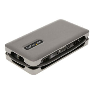 StarTech.com Adaptador Multipuertos USB-C - HDMI 4K a 60Hz VGA - Hub Ladrón USB de 3 Puertos - Power Delivery de Paso de 100W - GbE - Docking Station USB Tipo C de Viajes - Cable de 30cm StarTech.com Adaptador Multipuertos USB-C - HDMI 4K a 60Hz VGA - Hub Ladrón USB de 3 Puertos - Power Delivery de Paso de 100W - GbE - Docking Station USB Tipo C de Viajes - Cable de 30cm