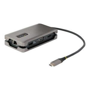StarTech.com Adaptador Multipuertos USB-C - HDMI 4K a 60Hz VGA - Hub Ladrón USB de 3 Puertos - Power Delivery de Paso de 100W - GbE - Docking Station USB Tipo C de Viajes - Cable de 30cm StarTech.com Adaptador Multipuertos USB-C - HDMI 4K a 60Hz VGA - Hub Ladrón USB de 3 Puertos - Power Delivery de Paso de 100W - GbE - Docking Station USB Tipo C de Viajes - Cable de 30cm