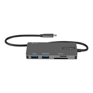 Alternative view of StarTech.com Adaptador Multipuertos USB C - USB C a HDMI de 4K - 100W de Entrega de Alimentación PD - SD - MicroSD - Hub Ladrón USB 3.0 de 3 Puertos - Dock USB Tipo C - con Cable Incorporado de 30cm
