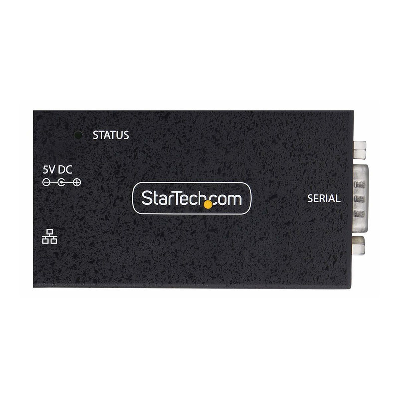 StarTech.com Adaptador Serie a Ethernet - Conversor RJ45 LAN IP a DB9 RS232 - Servidor de Dispositivos Serie Remotos de 1 Puerto PoE 802.3af - Carcasa de Metal - Pared o Carril DIN - TAA StarTech.com Adaptador Serie a Ethernet - Conversor RJ45 LAN IP a DB9 RS232 - Servidor de Dispositivos Serie Remotos de 1 Puerto PoE 802.3af - Carcasa de Metal - Pared o Carril DIN - TAA