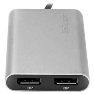 StarTech.com Adaptador Thunderbolt 3 a DisplayPort Doble de 4K y 60Hz - Certificado para Thunderbolt 3 - Conversor de Vídeo para Dos Monitores DisplayPort 1.2 - Compatible con Mac y Windows - para DisplayPort de 4K Doble