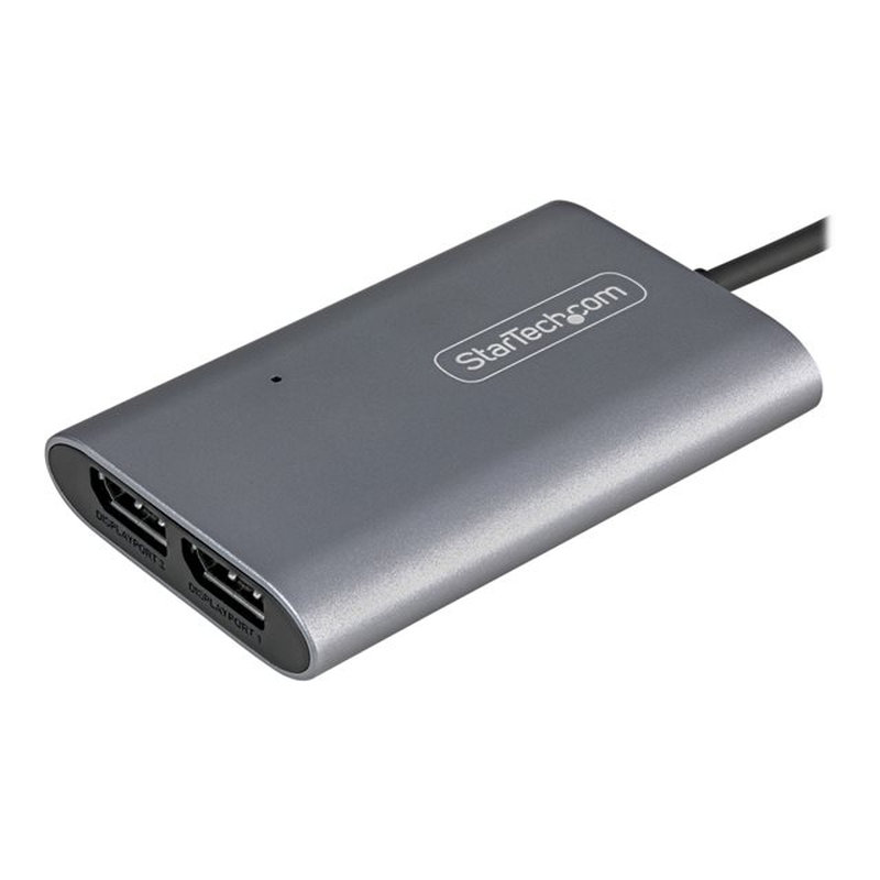 StarTech.com Adaptador Thunderbolt 3 a Dos Puertos DisplayPort DP 1.4 - Adaptador Thunderbolt 3 a DP de 2 Monitores 4K de 60Hz o 1 Monitor de 8K o 5K - Adaptador de Vídeo a 2 Monitores DisplayPort - para Mac y Windows - Imagen 4