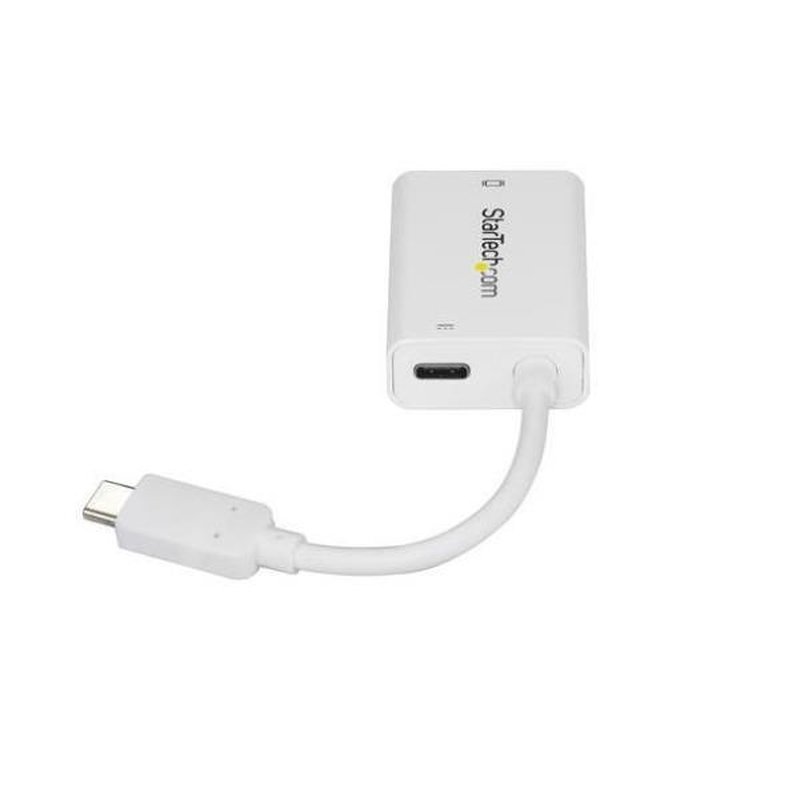 StarTech.com Adaptador USB C a VGA con Entrega de Alimentación - Conversor de Vídeo USB Tipo C a VGA de 1080p con Carga - PD de Paso de 60W - Compatible con Thunderbolt 3 - Blanco StarTech.com Adaptador USB C a VGA con Entrega de Alimentación - Conversor de Vídeo USB Tipo C a VGA de 1080p con Carga - PD de Paso de 60W - Compatible con Thunderbolt 3 - Blanco
