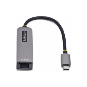 StarTech.com Adaptador de Red USB Tipo C a Ethernet - Adaptador de Red Externo USB-C a RJ45 2,5/1Gb - NBASE-T - USB 3.1 - Entrega de Alimentación PD 100W de Paso - Compatible con Thunderbolt - Win/Mac
