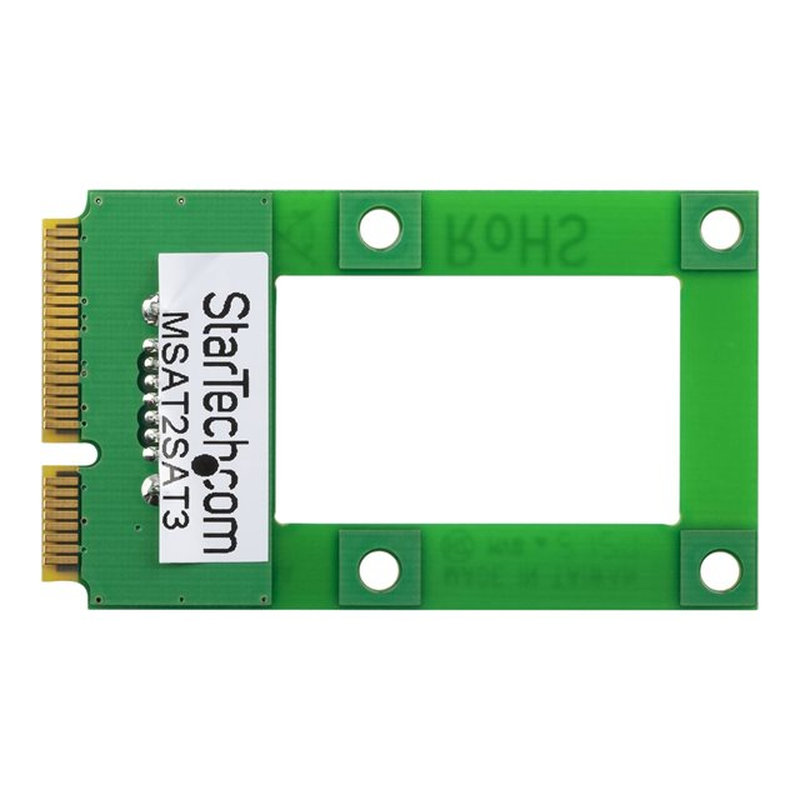 StarTech.com Adaptador mSATA a SATA para Disco Duro o SSD - Tarjeta Conversora Mini SATA a SATA - Imagen 7