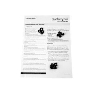 StarTech.com Bandeja Estante Ventilado de 1U para Armario Rack de Servidores - de 16 Pulgadas de Profundidad