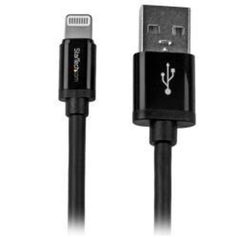 StarTech.com Cable 2m Lightning 8 Pin a USB A 2.0 para Apple iPod iPhone 5 iPad - Negro StarTech.com Cable 2m Lightning 8 Pin a USB A 2.0 para Apple iPod iPhone 5 iPad - Negro