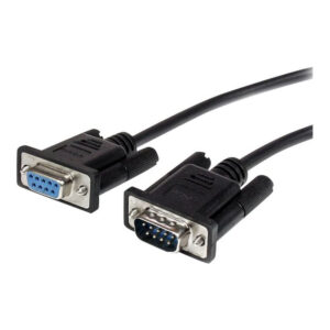 StarTech.com Cable 3m Extensión Directo Straight Through Serie Serial RS232 Vídeo EGA DB9 Macho a Hembra