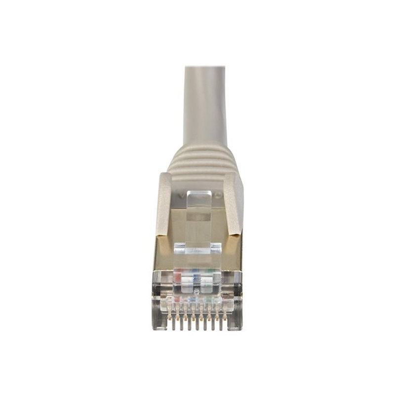 StarTech.com Cable 7m Ethernet CAT6a - Cable de Red de 10 Gigabits Blindado Snagless RJ45 PoE de 100W - Latiguillo STP de 10GbE con Alivio de Tensión - Fluke - UL - TIA - Gris - Imagen 2