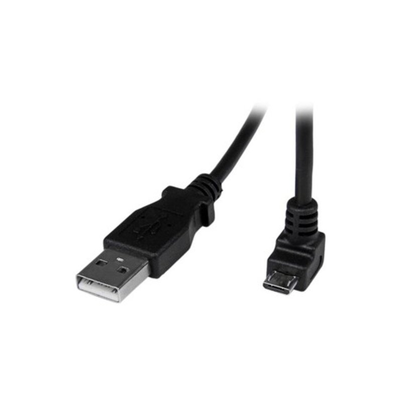 StarTech.com Cable Adaptador 2m USB A Macho a Micro USB B Macho Acodado en Ángulo hacia Abajo para Teléfono Móvil StarTech.com Cable Adaptador 2m USB A Macho a Micro USB B Macho Acodado en Ángulo hacia Abajo para Teléfono Móvil