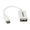 StarTech.com Cable Adaptador Micro USB a USB OTG Blanco de 12cm - Macho a Hembra StarTech.com Cable Adaptador Micro USB a USB OTG Blanco de 12cm - Macho a Hembra