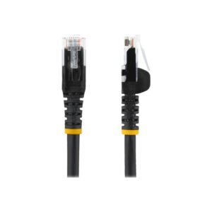 StarTech.com Cable Ethernet CAT6 de 3m - LSZH - Cable de Red de 10 Gigabits de 650MHz y PoE de 100W UTP sin Enganches (Snagless) con Alivio de Tensión - Negro - CAT 6 - ETL